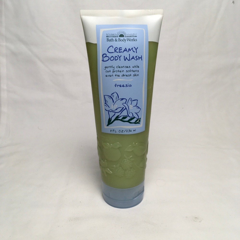 Bath & Body Works Freesia Creamy Body Wash 8 oz Tube Unused NOS‎